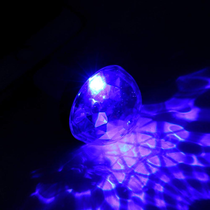 Furnoor 3W RGBW Mini USB Disco Light Cellphone Portable Crystal Magic Ball Lamp for Party DJ Disco(for USB)