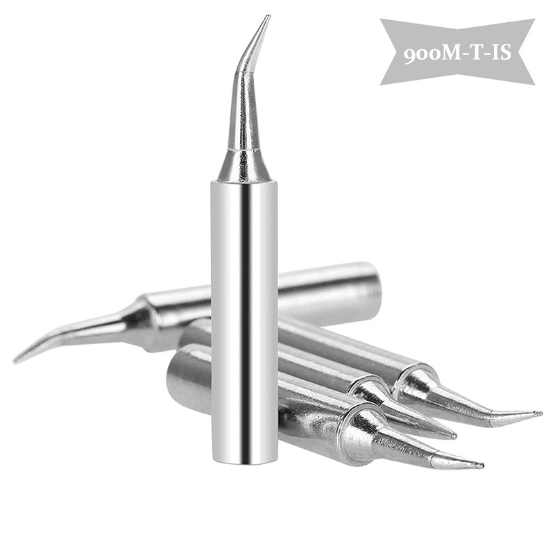 Saipe 10pcs Soldering Iron Tips, 900M-T Solder Welding Replacement Tip Kit for Hakko, Radio Shack, TENMA, ATTEN, Quick, Aoyue, Yihua Soldering Station (900M-T-IS) 900M-T-IS