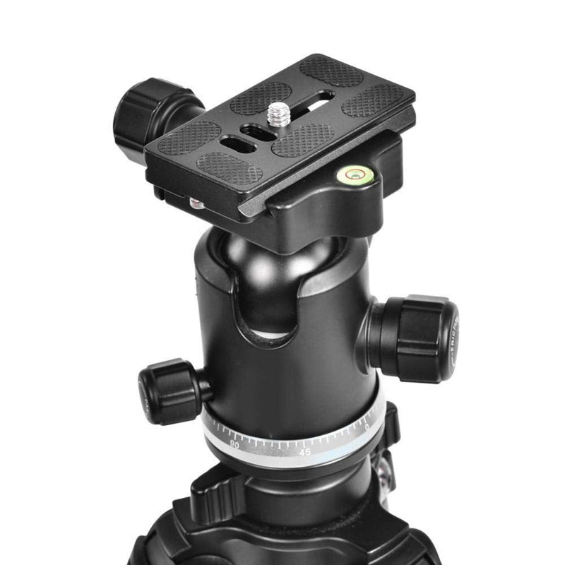 V BESTLIFE Aluminum Alloy Quick Release Plate with 1/4inch Screw Mount for Arca Benro Monopod Tripod Ball Head SLR Camera, Black(PU70)
