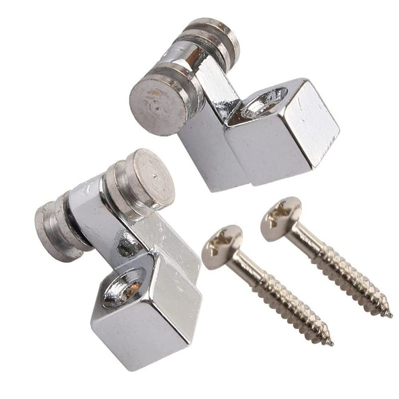 6 Pieces Vintage Guitar Roller String Trees Retainer Guides Guitar Parts for Electric Guitar, Chrome