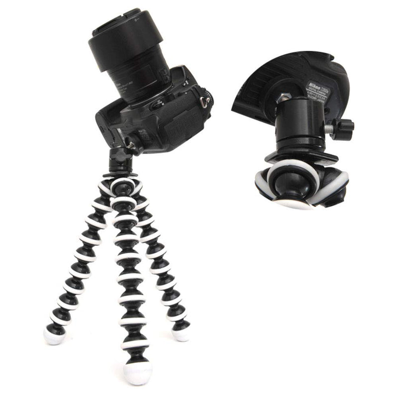 LRONG Universal 360 Degree Rotating Swivel Mini Tripod Ball Head with 1/4" Screw Thread Base Mount for Lighter DSLR Camera LED Light Holder