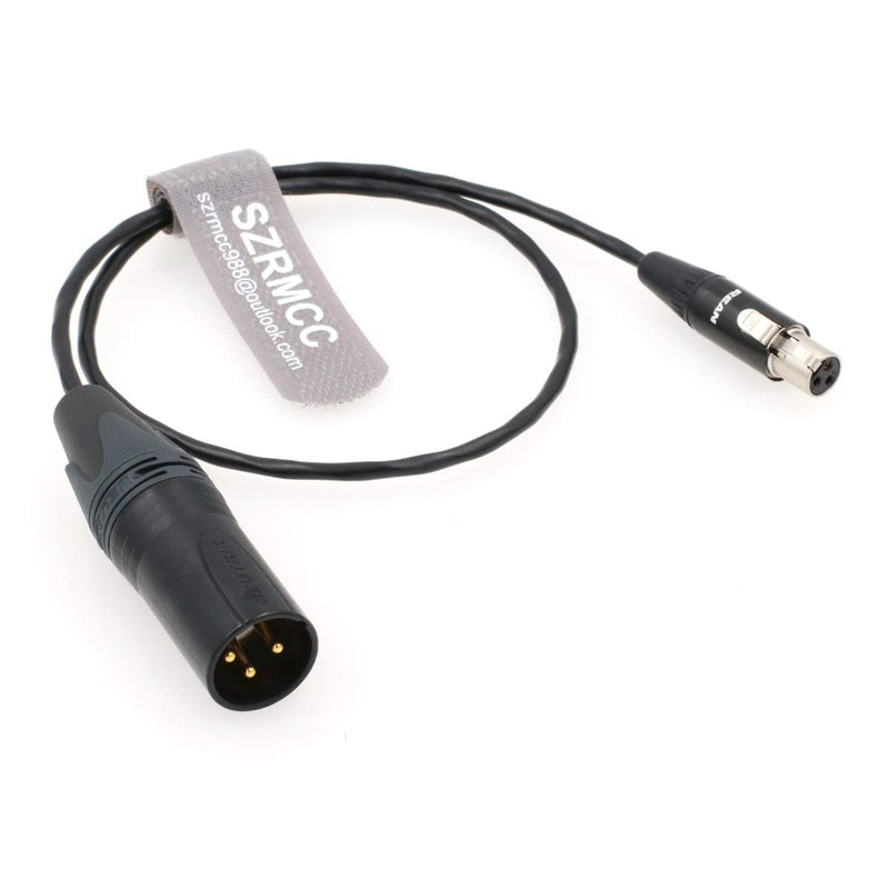 SZRMCC XLR 3 Pin Male to Neutrik Mini XLR 3 Pin Female Cable for Sound Devices 633 442 688 Mixer or Microphone