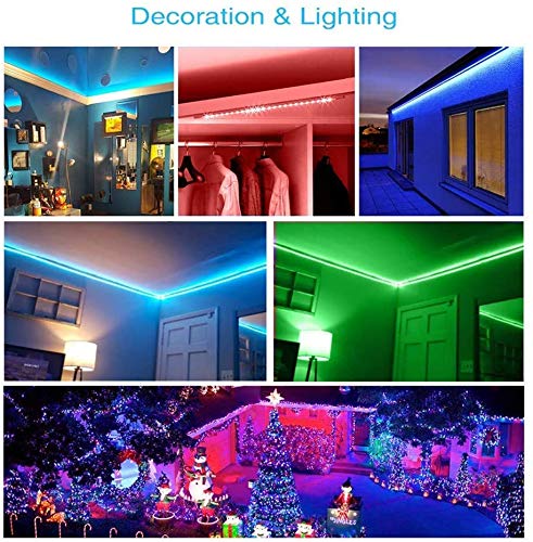 [AUSTRALIA] - WS2812 LED Strip RGB Dream Color Programmable Digital LED Pixel Lights Not Waterproof with Mini Bluetooth RF Music Controller (SP601e, 2X5m 300 LEDs Dream Color) Sp601e 