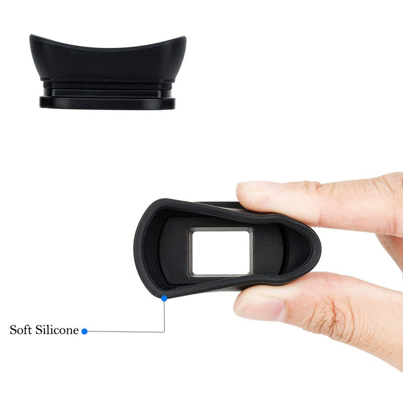 [AUSTRALIA] - JJC Eb Ef Eyecup Eyepiece Eyeshade for Canon T8i T7i T6s T6i T5i SL3 SL2 T7 T6 T5 T3 5D Mark II 6D Mark II 90D 80D 77D 70D 60D 60Da Viewfinder Replace Canon Eb Ef Cup Soft Silicone Extended Design Replaces Canon EB/EF 