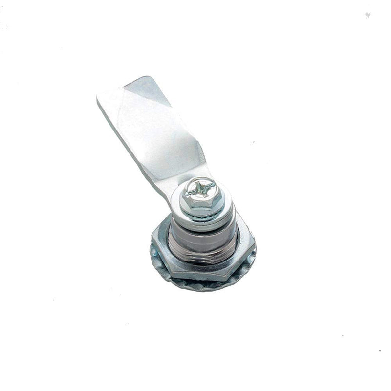 2PCS 90 Degree Turn Zinc Alloy Chrome Tubular cam Lock Cylinder for RV Cabinet Toolbox B