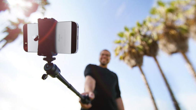 [AUSTRALIA] - IK Multimedia iKlip Grip Pro Smartphone Stand - Tripod, Monopod, Camera Mount and Grip with Bluetooth Shutter - Black 