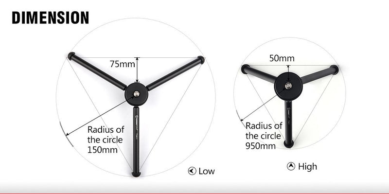 SunwayFoto T1A11-II Aluminum TableTop Tripod