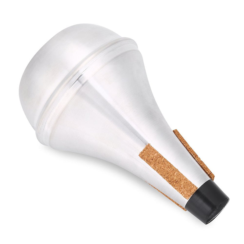 Trumpet Mute, Cork Strips Aluminum Alloy Practice Trumpet Cornet Mute Silencer Instrument Accessory