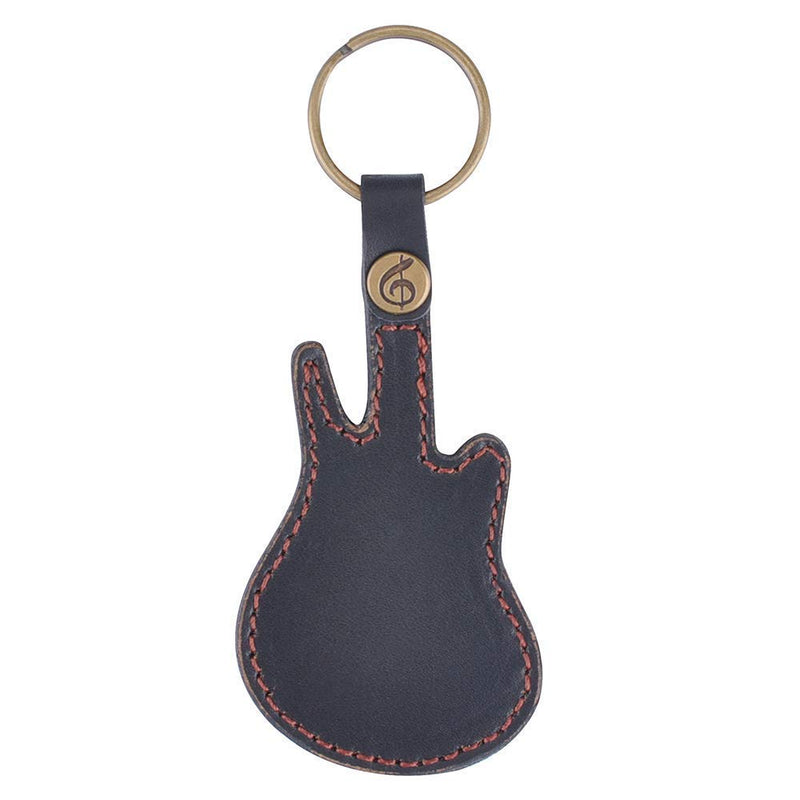 Guitar Picks Case Leather Pick Keychain Guitar Picks Holder Plectrums Case Bag with 5Pcs Guitar Picks Gift (Guitar Pick Case-Black) Guitar Pick Case-Black