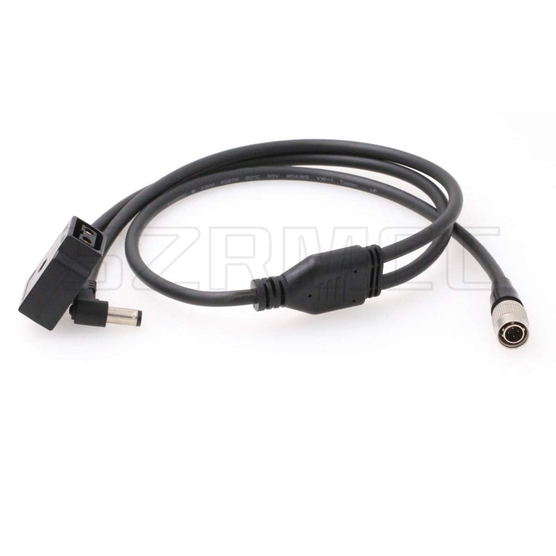 SZRMCC Hirose 4 Pin Male to DC2.5 with P-tap Y Distribution Cable for Sound Devices 688 644 633 Zoom F4 F8 Zaxcom