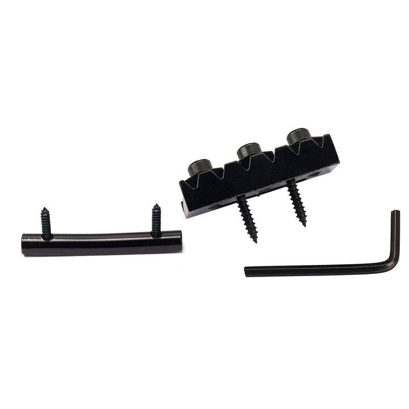 Alnicov Strings Locked Nut 42mm for Floyd Rose Tremolo Bridge(Black)