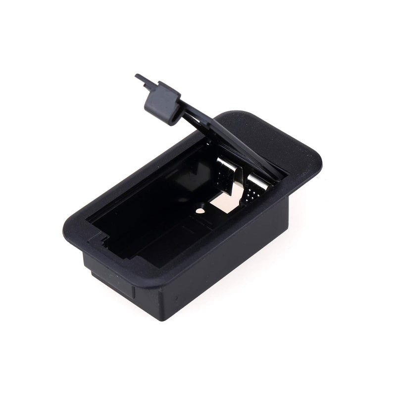 Musiclily Pro 9-Volt Battery Box Case Holder Compartment for Active Guitar Bass, Black Style B