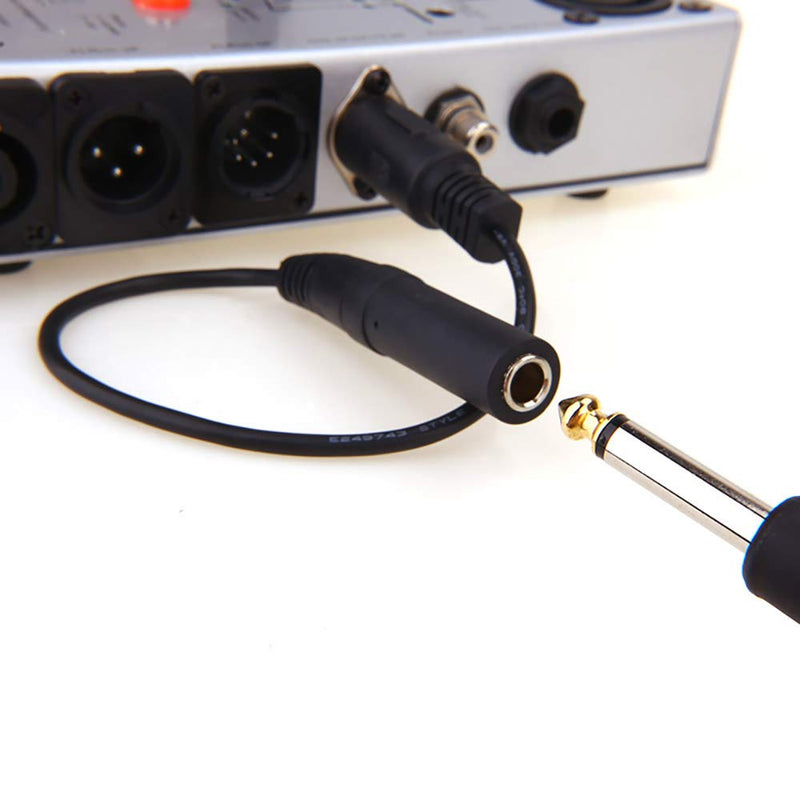 [AUSTRALIA] - NANYI 1/4" ( 6.35mm ) Female TRS to DIN 5 PIN MIDI Cable Adapter for Speaker, Amplifier Mixer to MIDI Keyboard Synthesizer and Guitar Connection 1FT / 30 CM 