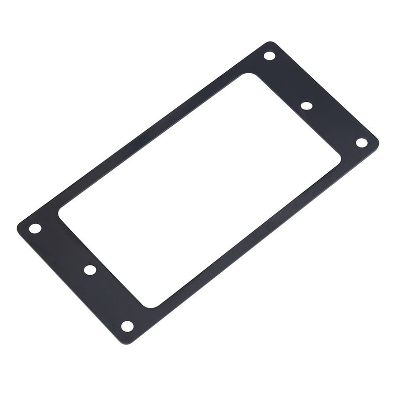 Metal Flat Hunmbucker Electric Guitar Pickup Frame Mounting Ring 2 Pcs (Black) Black