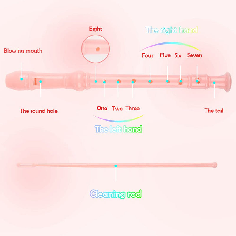 Mr.Power Soprano Recorder (Pink) Pink