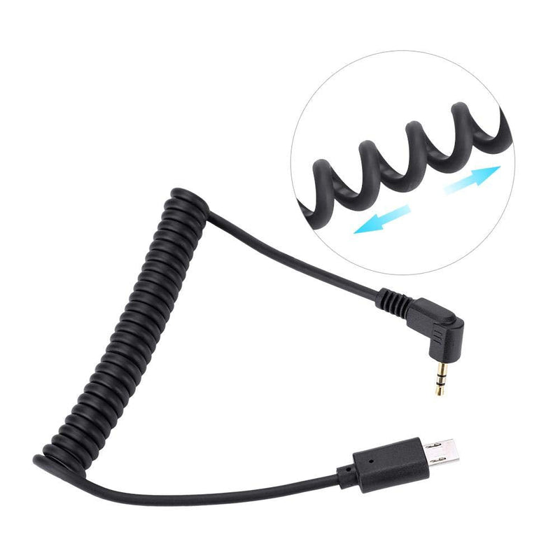 RM-VPR1 3.5mm/2.5mm S2 Shutter Release Cable Cord for Sony A7III/A9/A99 II/A7 II/A6500 Camera(2.5mm-S2) 2.5mm-S2