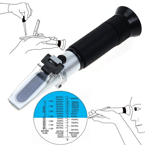 Automatic Temperature Compensation Refractometer with °F unit system Black