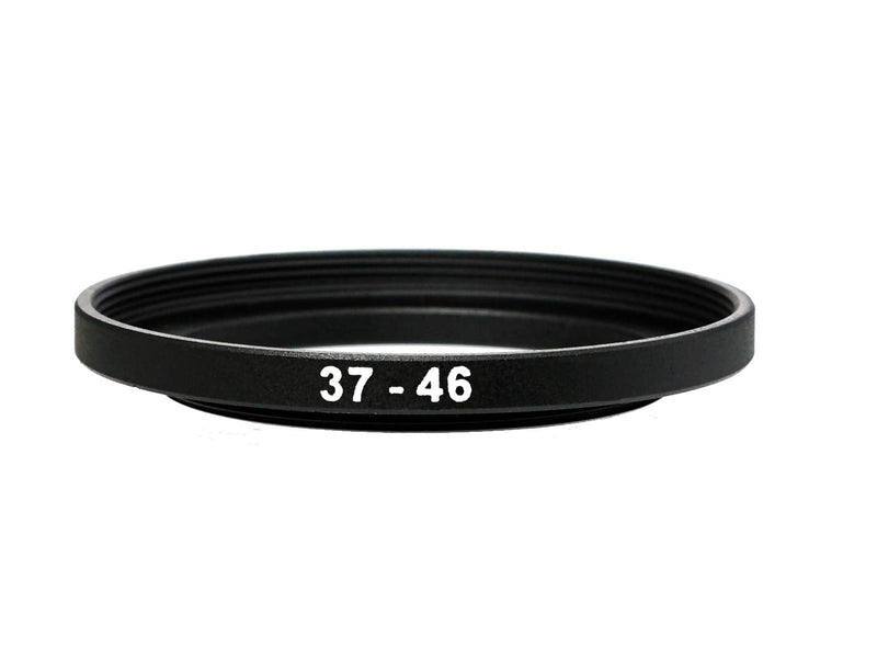 (2 Packs) 37-46MM Step-Up Ring Adapter, 37mm to 46mm Step Up Filter Ring, 37mm Male 46mm Female Stepping Up Ring for DSLR Camera Lens and ND UV CPL Infrared Filters