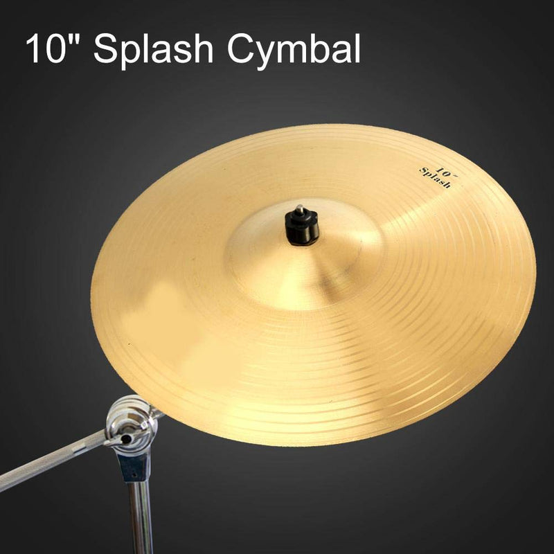 Drum Cymbal, Durable Brass 10inch Splash Cymbal Musical Instrument for Drum Set