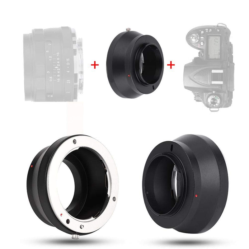 PK-M4/3 Lens Mount Adapter Ring, Metal Manual Focus Lens Converter for Pentax PK Lens to Micro M4/3 Camera Body