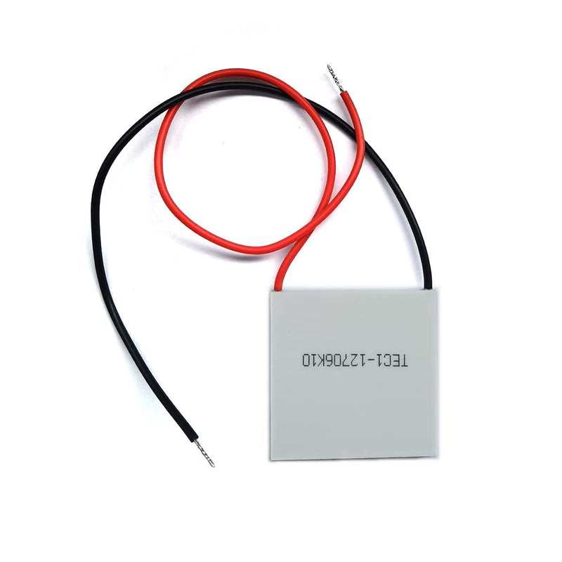Kiro&Seeu 2pcs TEC1-12706 Heatsink Semiconductor Refrigeration Tablets 5.8A 12 Volt 60W Watt Thermoelectric Cooler Cooling Peltier Plate Module 40x40MM