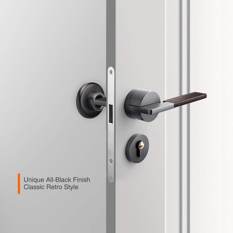 KOVOSCH 5 Pack Concave Wall Door Bumper Stop Black – 2-1/2” Outside Diameter Stainless Steel Cover with 1-1/8” Black Rubber Bumper – Easy to Install with Screw Concave-Black