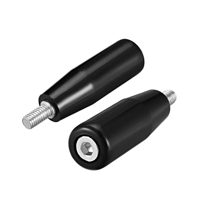 uxcell 2 Pcs Revolving Handwheel Machine Handle M6 Male Threaded Stem M6 x 50mm