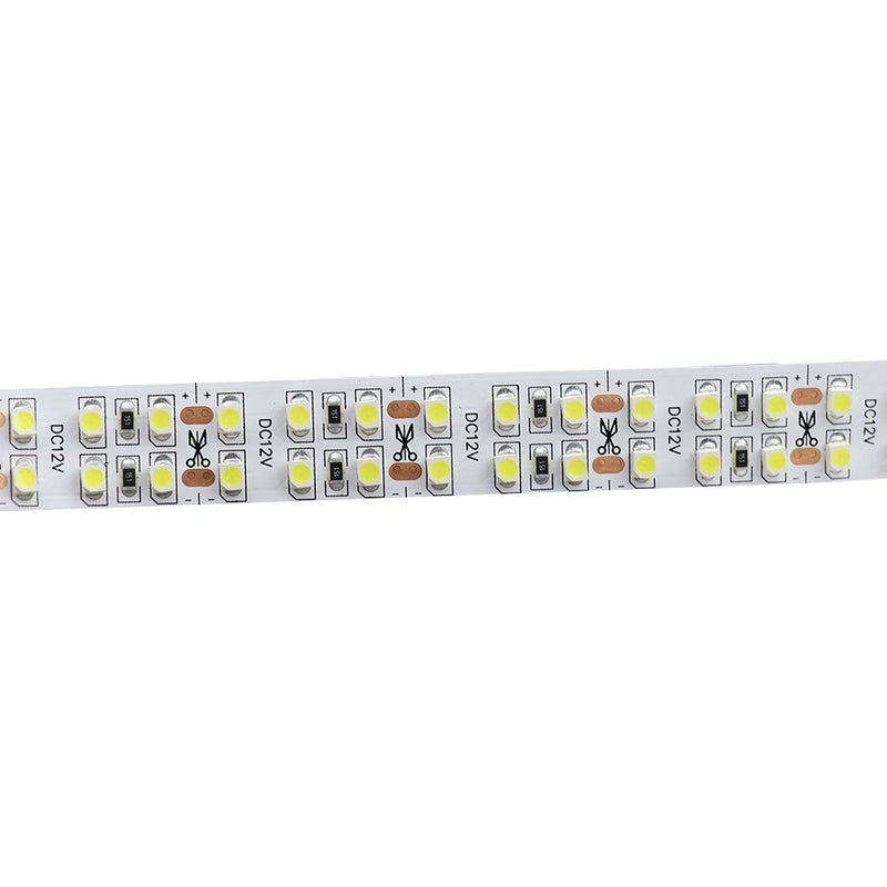 LEDENET Cold White 5M Double Row 3528 SMD 1200LEDs Flexible Strip Tape Light 240LEDs/M Ribbon Lamp DC 12V 16.4Ft (Cold White Strip) 3528-Non waterproof