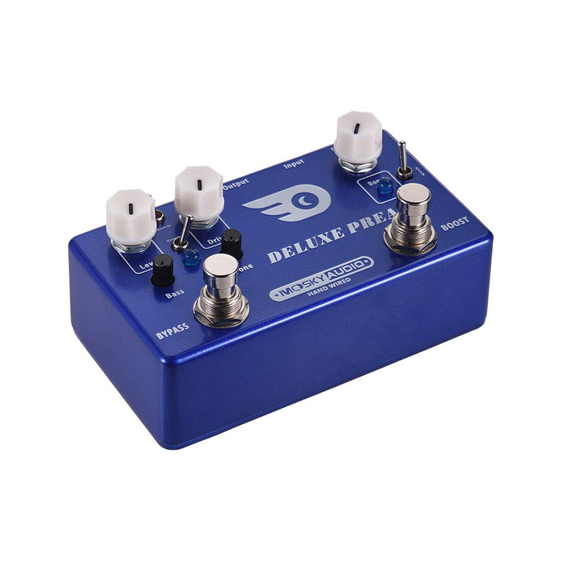 MOSKY DELUXE PREAMP 2-in-1 Guitar Effect Pedal Boost + Classic Overdrive Effects