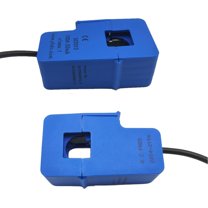 SYUAB 2Pcs SCT013000 Split Core Current Transformer SCT-013-000 Non-invasive AC Current Sensor 100A/50mA (SYKHSCGQ)