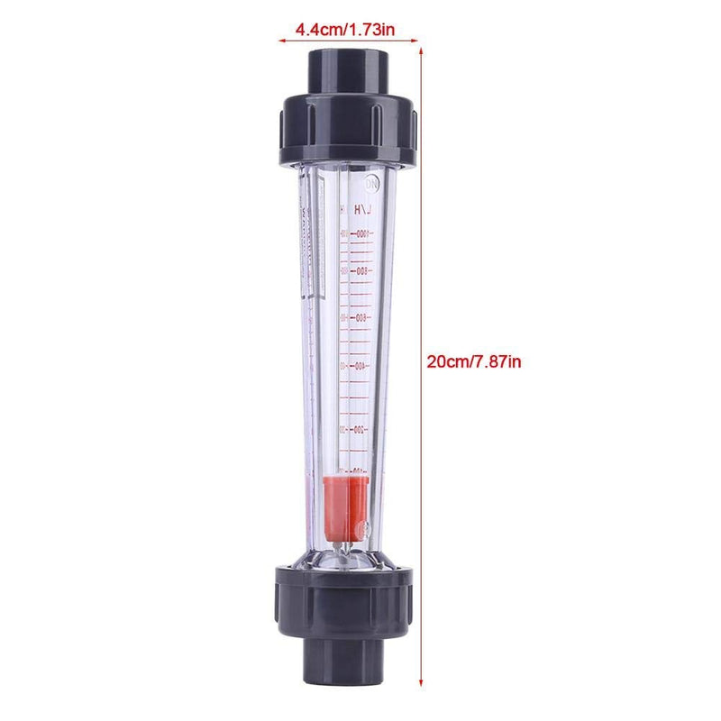 100-1000L/H Flow Meter, Plastic Water Pipe Type Water Meter Flowmeter LZS-15 Suitable for DN15(1/2") Tube Widely Used in Water Industrial Field