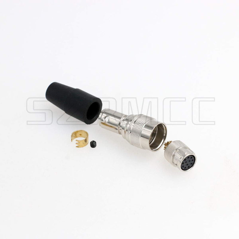 SZRMCC HR10A-10P-12S 12 Pin Female Push-Pull Self-Locking Connector Plug for Sony Basler CCD GIGE Industrial Camera