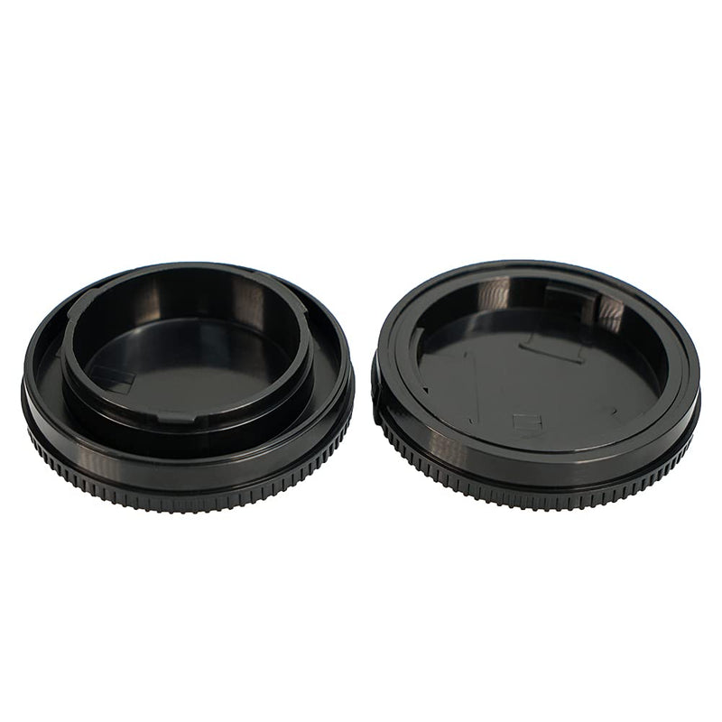 NIYI 2Sets Camera Body Cap and Rear Lens Cap Cover Kit for Sony ENEX Mount Camera and Lenses Rear Lens Protector Cover and Body Cap Set Sony E