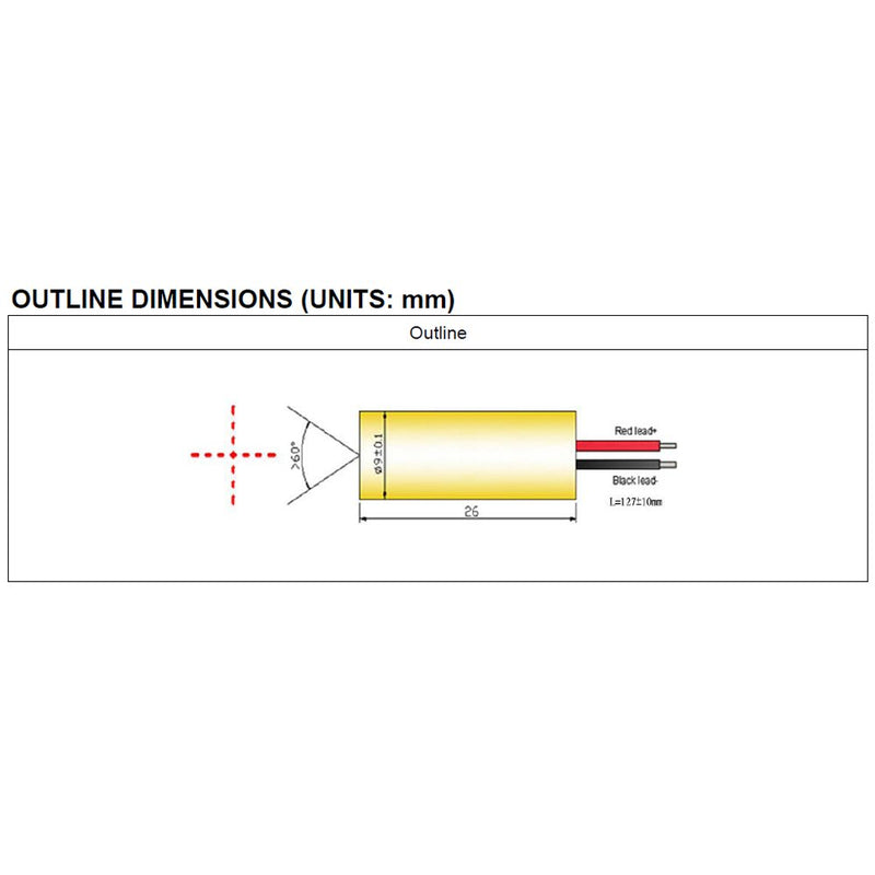 Quarton Laser Module VLM-520-29 LPT Direct Green Cross Line Laser Module (Line-Width optimize at Short Distance)