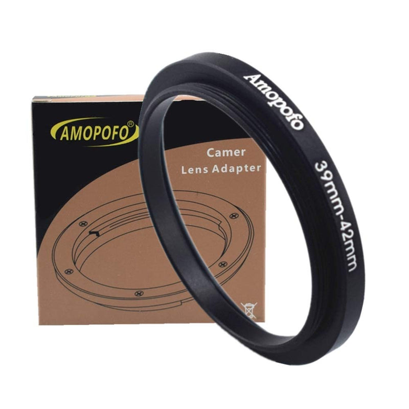 39mm to 42mm Camera Filters Ring Compatible All 39mm Camera Lenses or 42mm UV CPL Filter Accessory,39-42mm Camera Step-Up Ring 39 to 42mm Step Up Ring Adapter