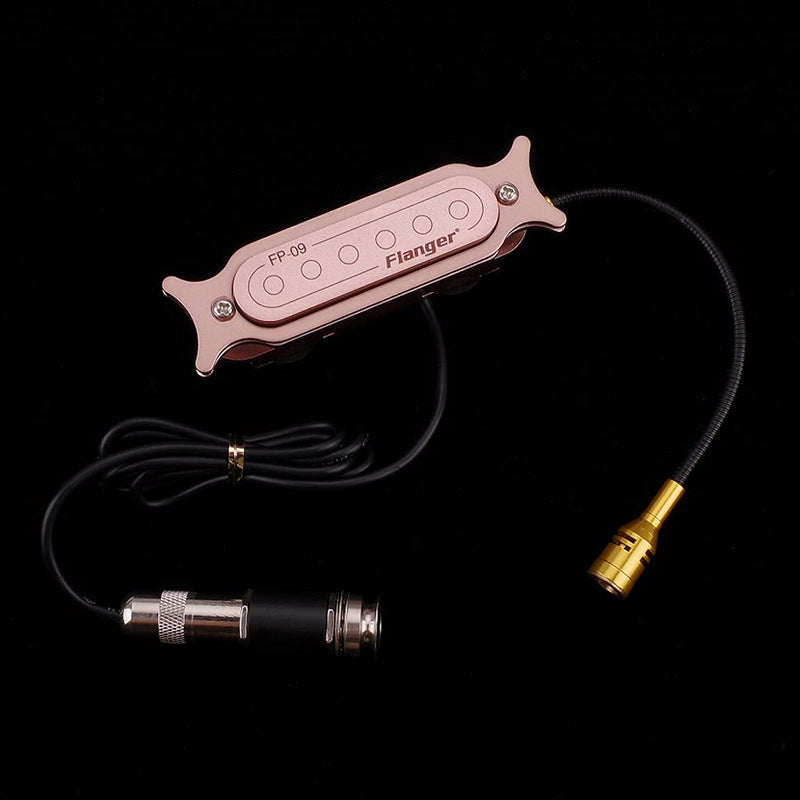 Alnicov Sound Hole Pickup,Dual Coil Soundhole Pickup Adjustable Tone Volume Parts for Acoustic Guitar