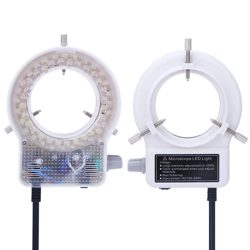 [AUSTRALIA] - 60LED Adjustable Brightness Microscope Ring Light Lamp Illuminator For Stereo Scope Microscope Supplier With Dimmer US Plug 110~240V 