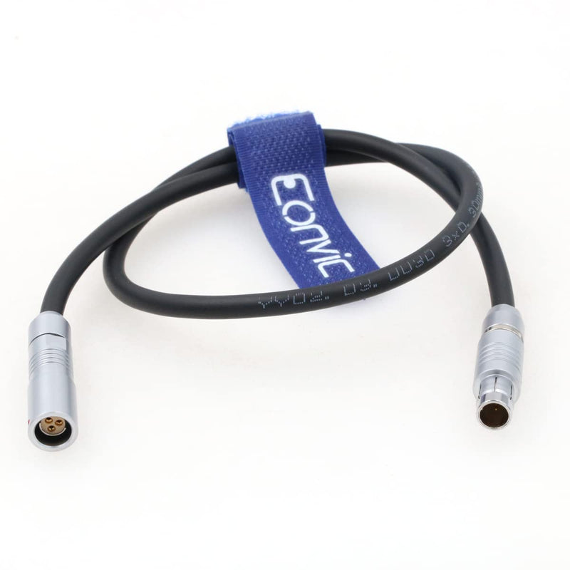 Eonvic RS Run Stop Cable Fischer 3 Pin Male to Female Extension Cable for ARRI Alexa Camera