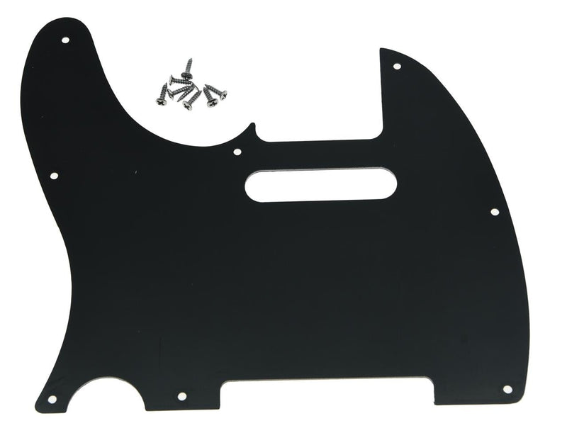 KAISH 8 Hole Tele Guitar Pickguard Scratch Plate fits USA/Mexican Fender Telecaster Black Pearl