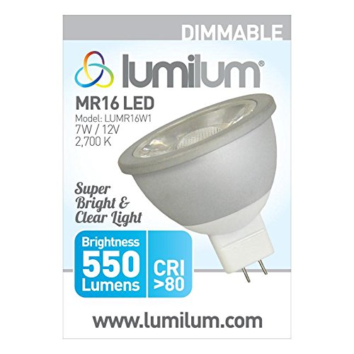 [AUSTRALIA] - Lumilum MR16 LED Light Bulb – Professional 12V Dimmable (2700K – Ultra Warm White, 1 Bulb) 2700K – Ultra Warm White 