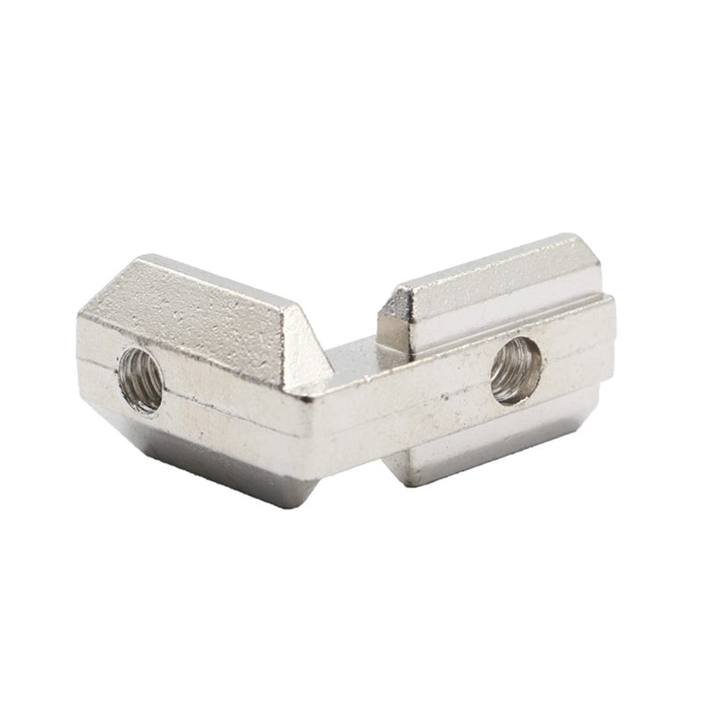 20pcs/lot 1" x 1" Aluminum Extrusion Profiles 1010 Series L-Shape Interior Corner Connector Joint Bracket with Screws for 10x10 Aluminum Profile 1 Inch x 1 Inch Extrusion Profiles Rail