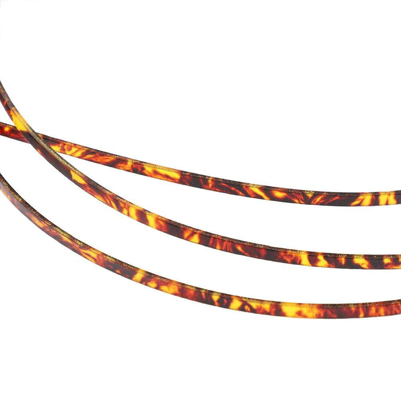 Bnineteenteam Guitar Binding Strip,Thin Guitar Binding Purfling Edging Strips Celluloid Accessories