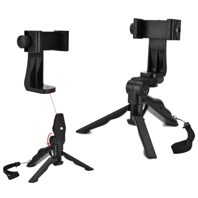 3-Axis Handheld Smartphone Stabilizer, Foldable Hand Grip Mount Bracket Combo Kit, Portable Phone Stand for Photography Shooting