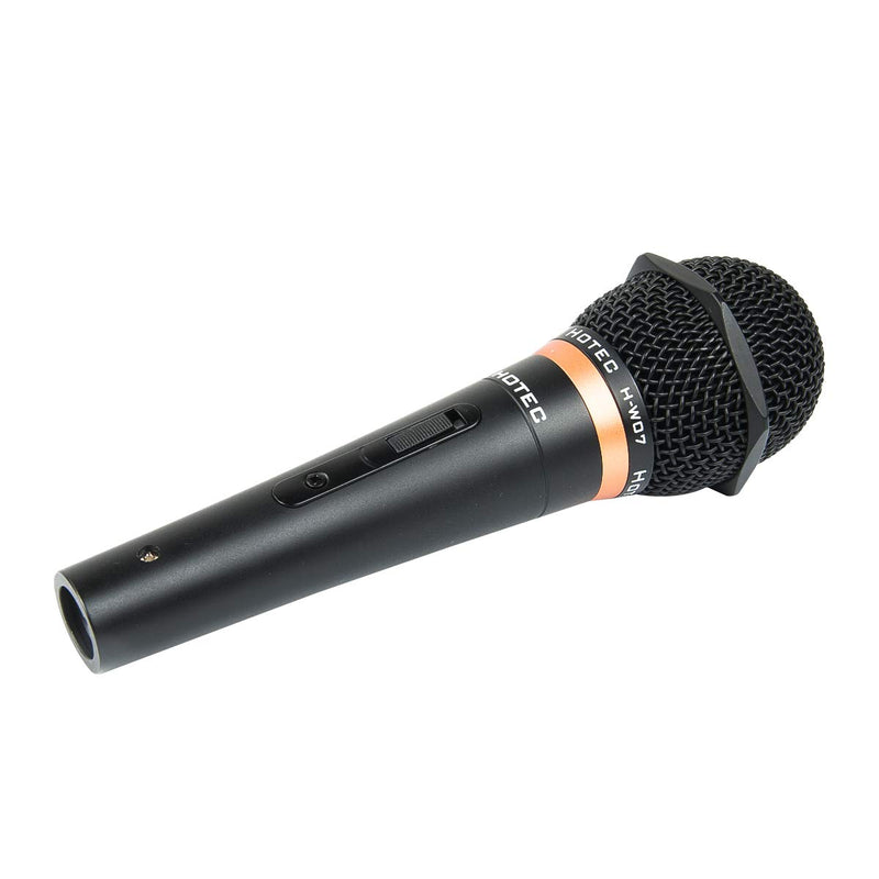 [AUSTRALIA] - Hotec Premium Vocal Dynamic Handheld Microphone with 19ft Detachable XLR Cable and ON/Off Switch (Metal Black) (H-W07) H-W07 