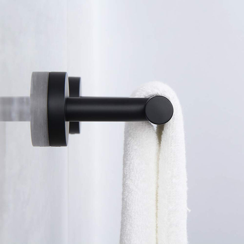 kimzcn 9-Inch Matte Black Hand Towel Bar SUS 304 Stainless Steel Towel Rack Holder for Bathroom Wall Mount
