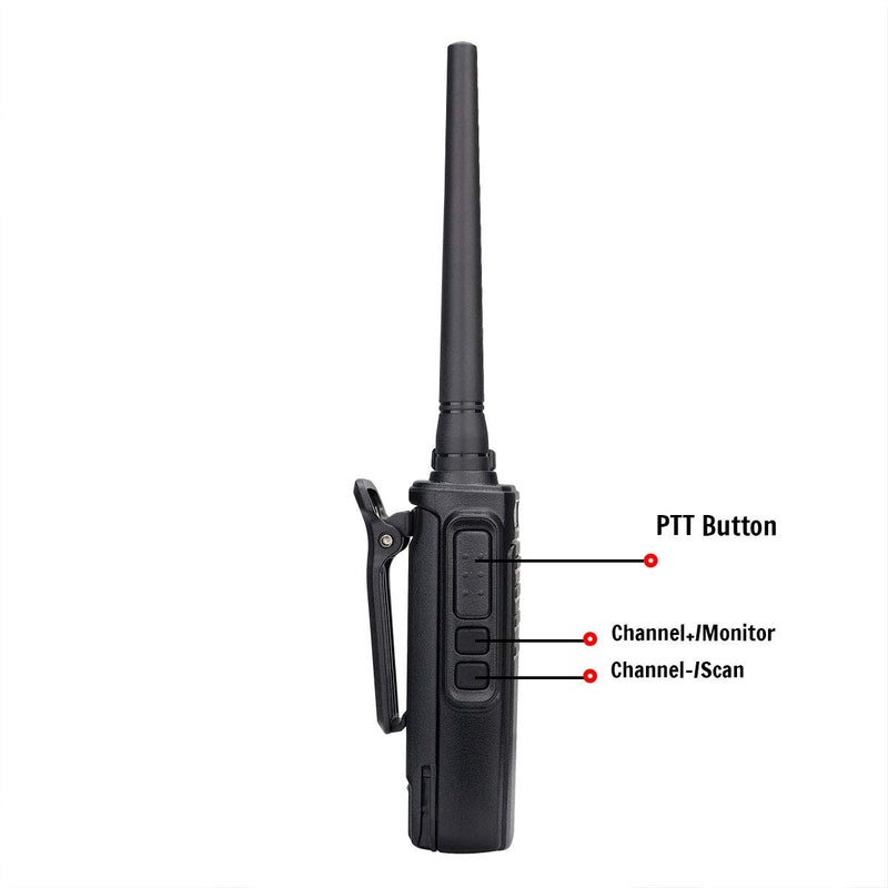 Retevis RT47V Two Way Radio Handheld,Long Range Two Way Radio Waterproof for Adults, Rechargeable Portable Hands Free Walkie Talkies Outdoor Travel (1 Pack)