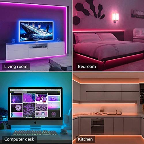 [AUSTRALIA] - LED Strip Lights, L8star Led Lights Smart Color Changing Rope Lights 32.8ft/10M SMD 5050 RGB Light Strips with Bluetooth Controller Sync to Music Apply for TV, Bedroom and Home Decoration (32.8ft) 