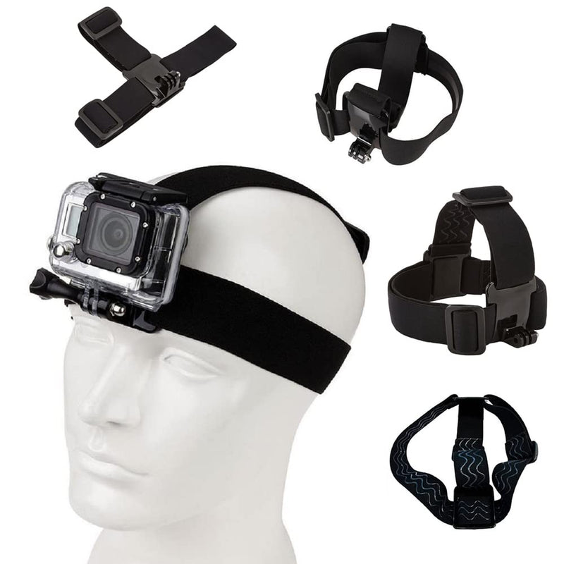 VVHOOY Action Camera Head Strap Mount Headband Compatible with Gopro Hero 9/8/7/6/5/4/AKASO EK7000/Brave 4/5/6 Plus/V50X Elite/Dragon Touch/Remali/APEXCAM/COOAU 4K Action Camera