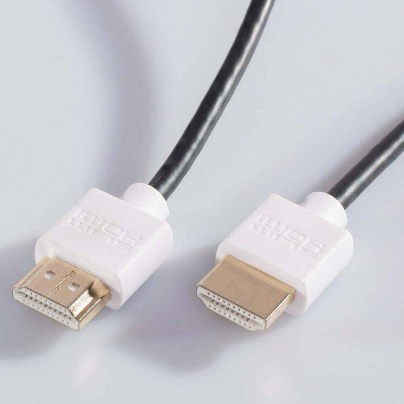 SlimHDMI 6ft / 7ft (6ft 6in / 2m) Eco Slim HDMI Cable (Gold Plated, 1080p, 3D, High Speed)