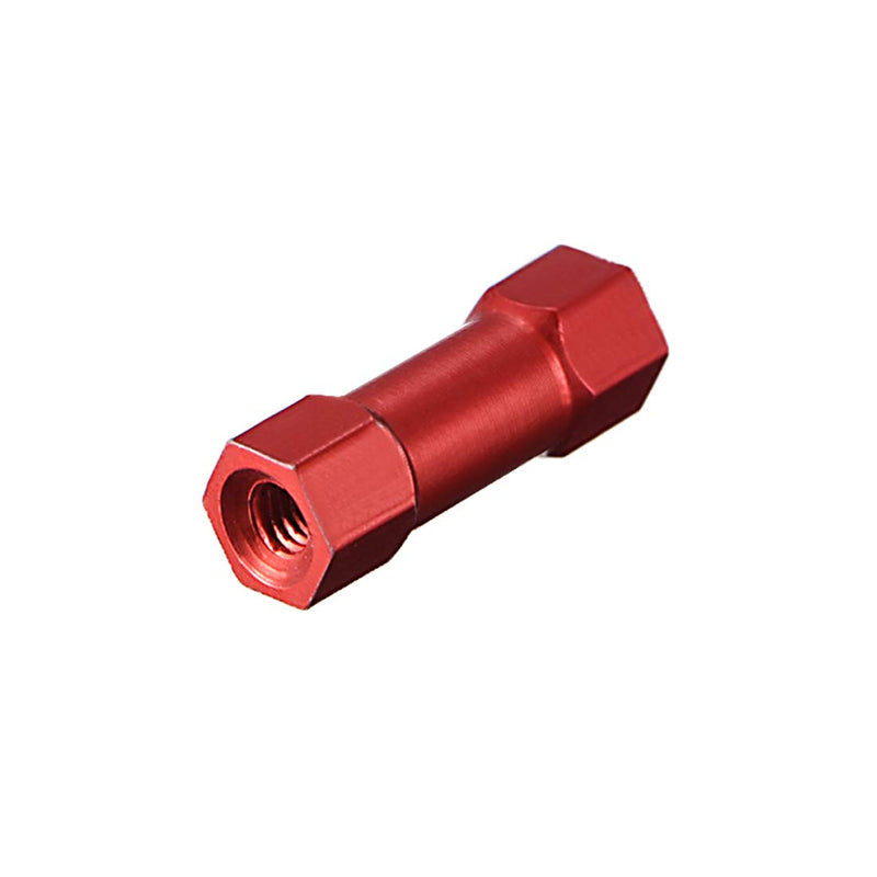 uxcell Hex Aluminum Standoff Spacer Column M3x15mm,for RC Airplane,FPV Quadcopter,CNC,Red,10pcs 15mm Red